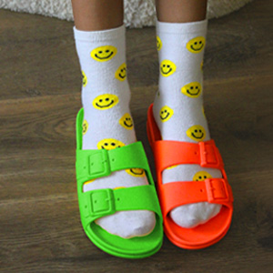 neon sandals